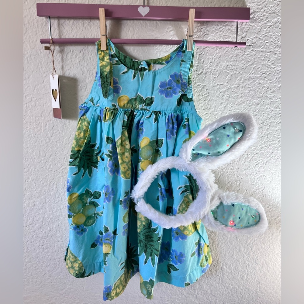 GAP Summer Dress Paired with Bunny Ears